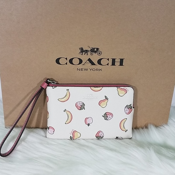 NWT Coach Mix Fruit Corner Zip - Picture 2 of 6